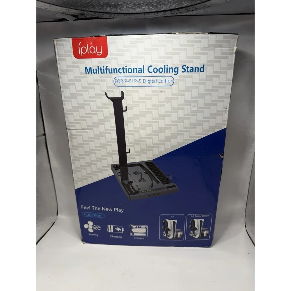 iPlay PS5 Multifunction Cooling Stand Charger Dock Open Box
